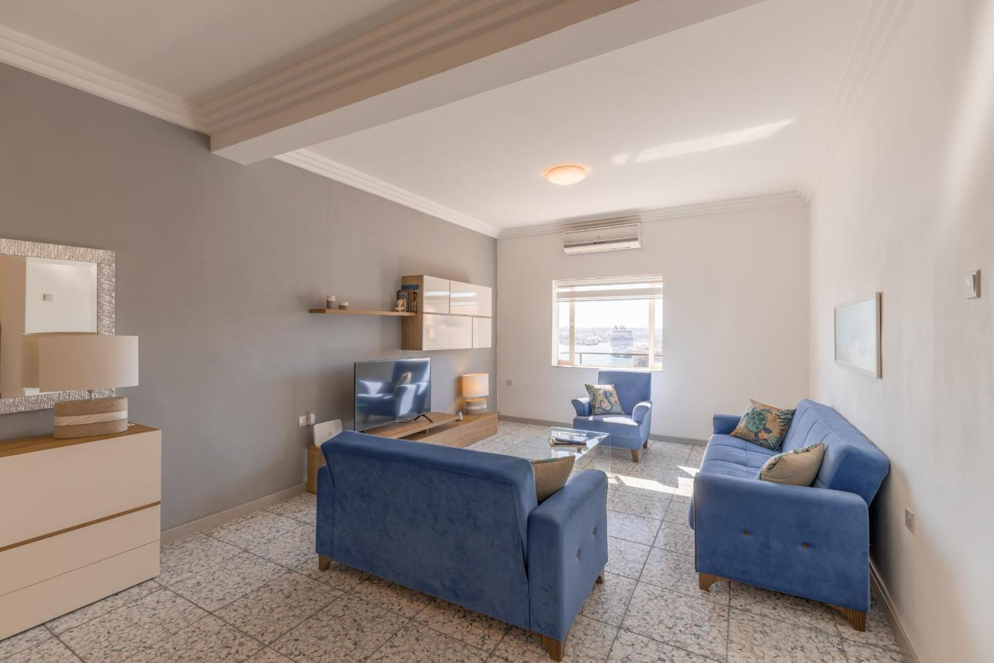 Harbour View - Large 2Br Apartment فاليتا المظهر الخارجي الصورة